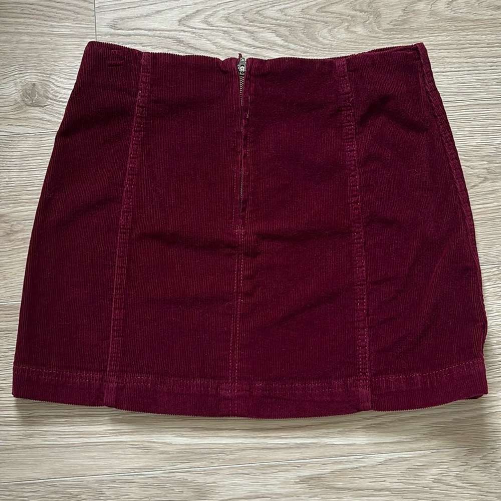 Velvet Ribbed Skirt - Picture 5 of 8